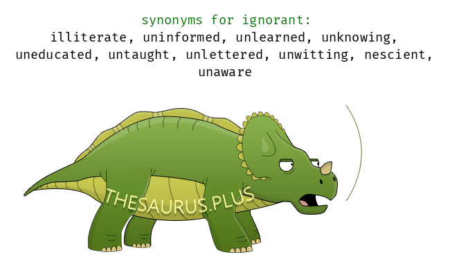 ignorant synonym