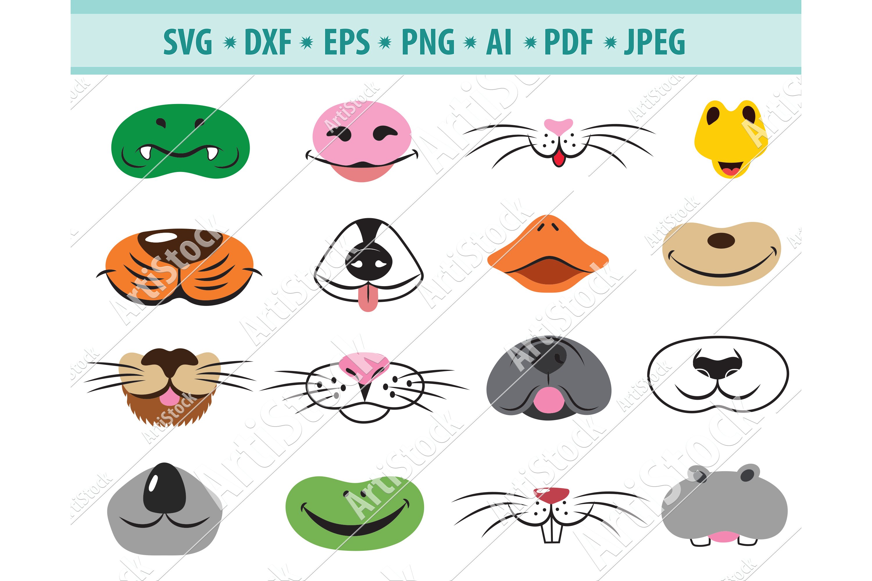 animal nose clipart