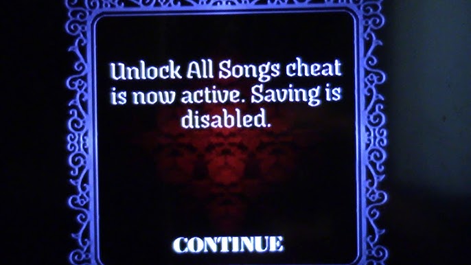 rock band 2 all songs cheat code