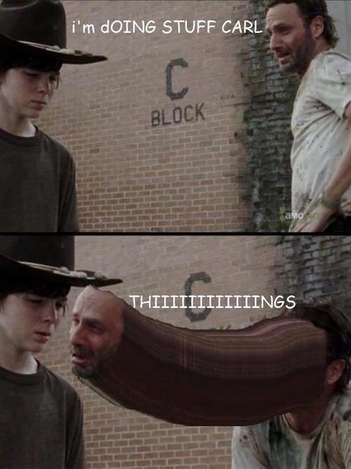 rick walking dead meme