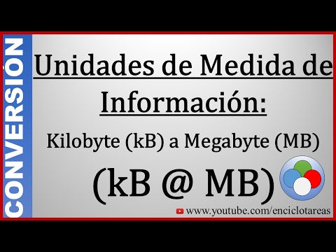 pasar de kilobytes a gigabytes