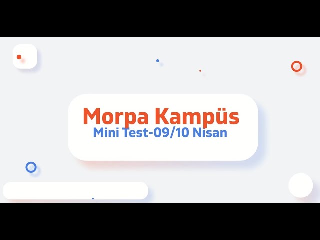 morpa kampüs mini sınav cevapları