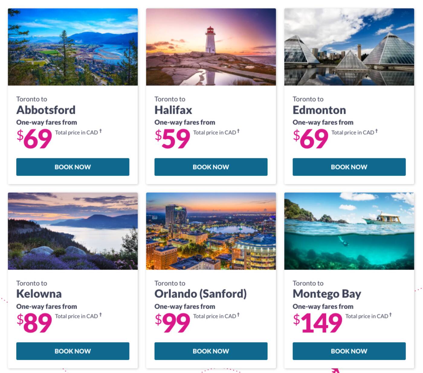 cheapest flights from toronto