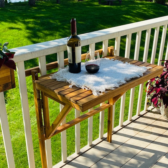 folding balcony table