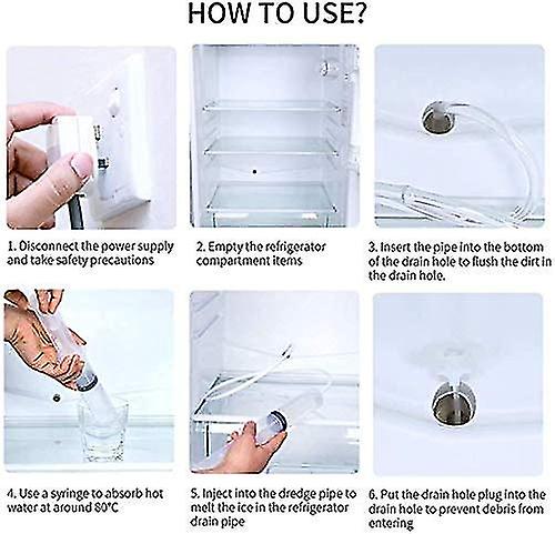 how to clean a fridge drain hole