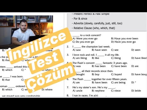 ingilizce gelecek zaman test soruları çöz