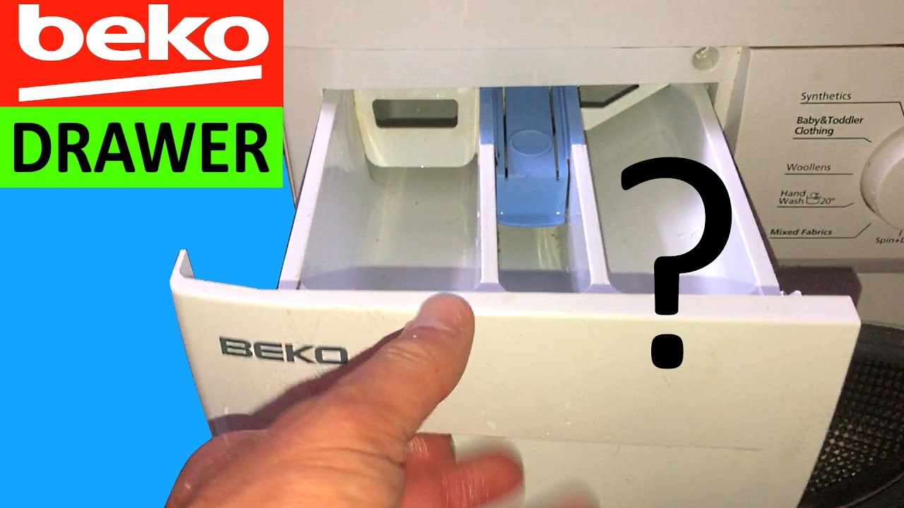 beko washer drawer