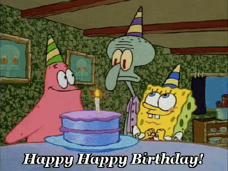 spongebob patrick happy birthday