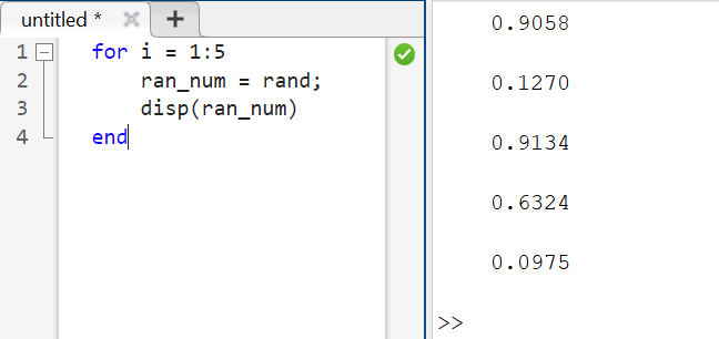 rng matlab