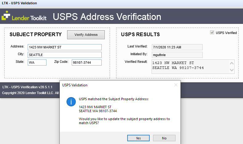 usps.com address verification