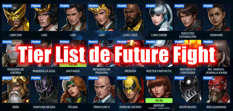 los mejores personajes de marvel future fight