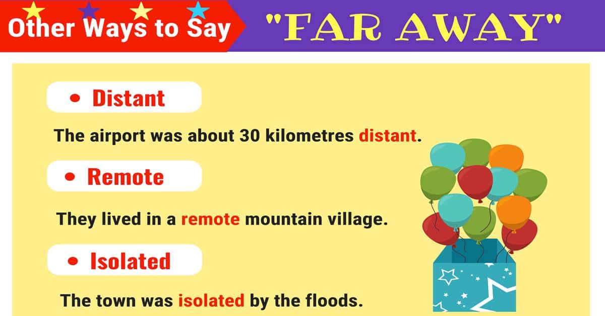 far away synonym