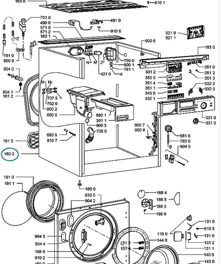 indesit washing machine parts