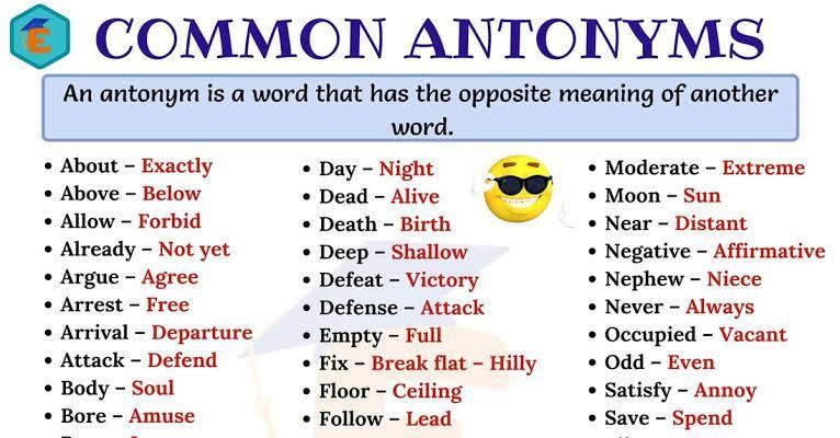 what are antonyms for