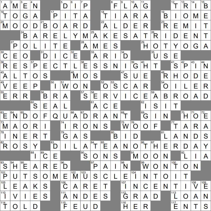 more considerate crossword clue