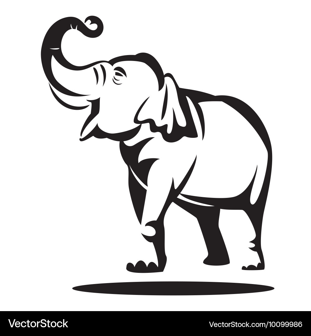 elephant vector image