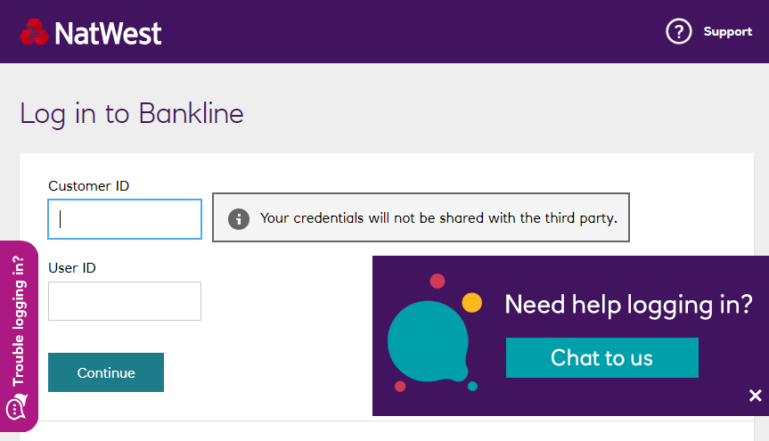 natwest bankline login