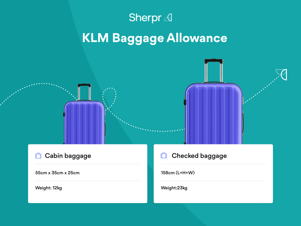klm airlines baggage dimensions