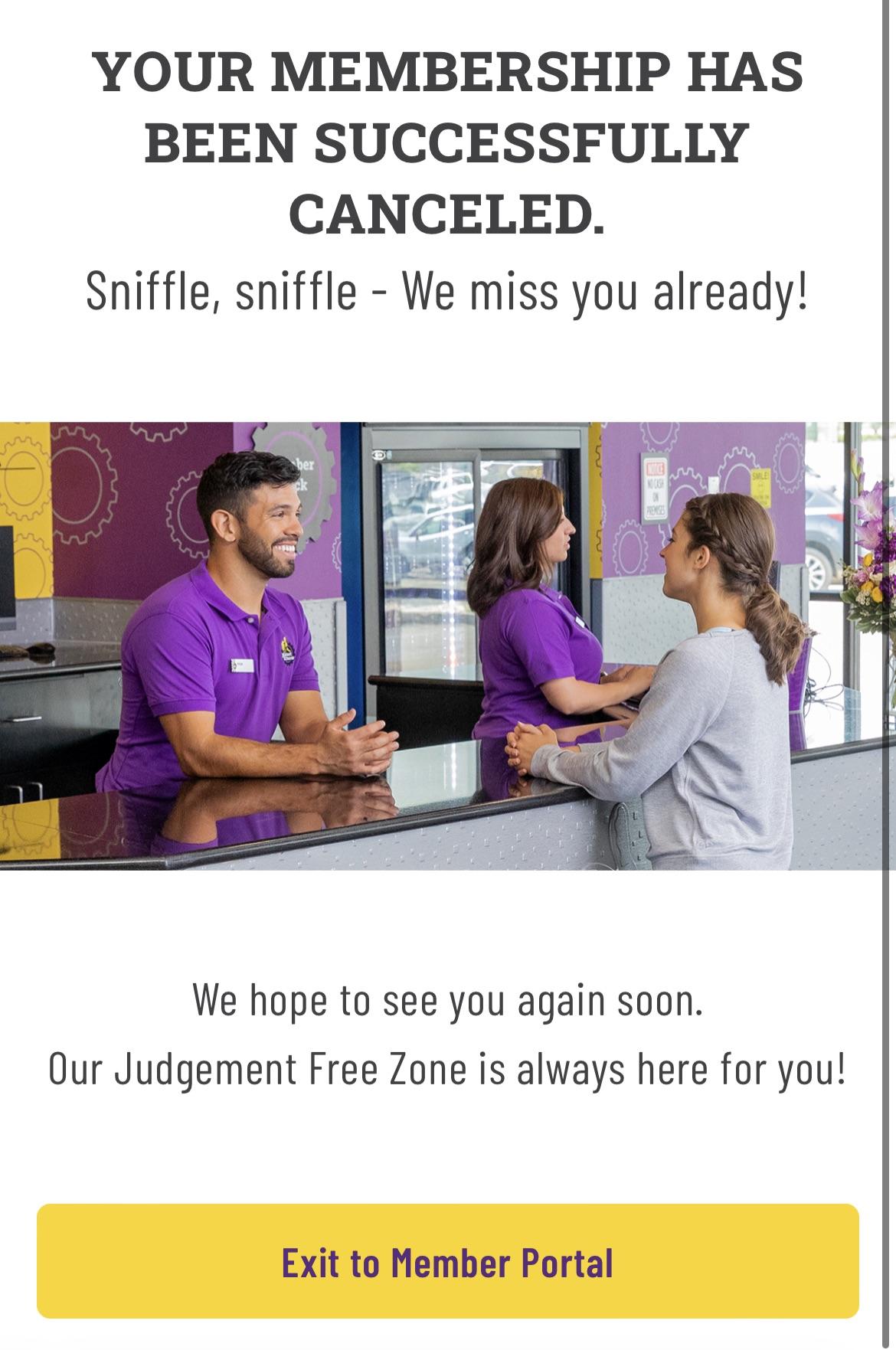 how to cancel planet fitness membership canada