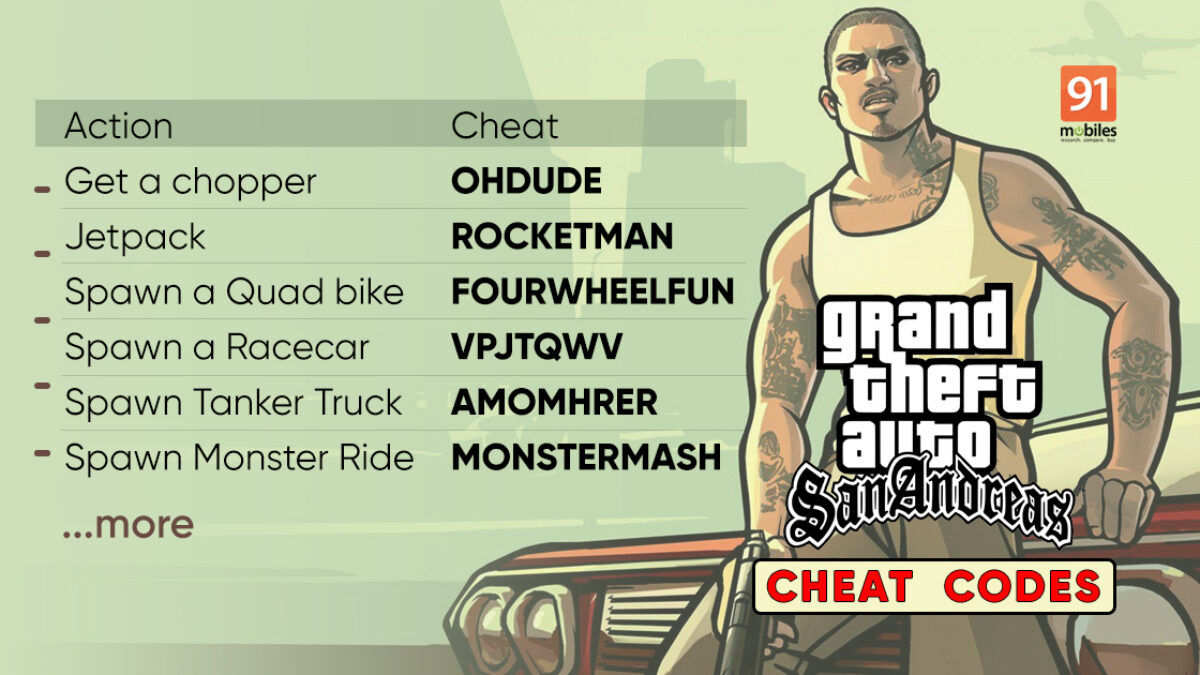 grand theft san andreas cheats ps4