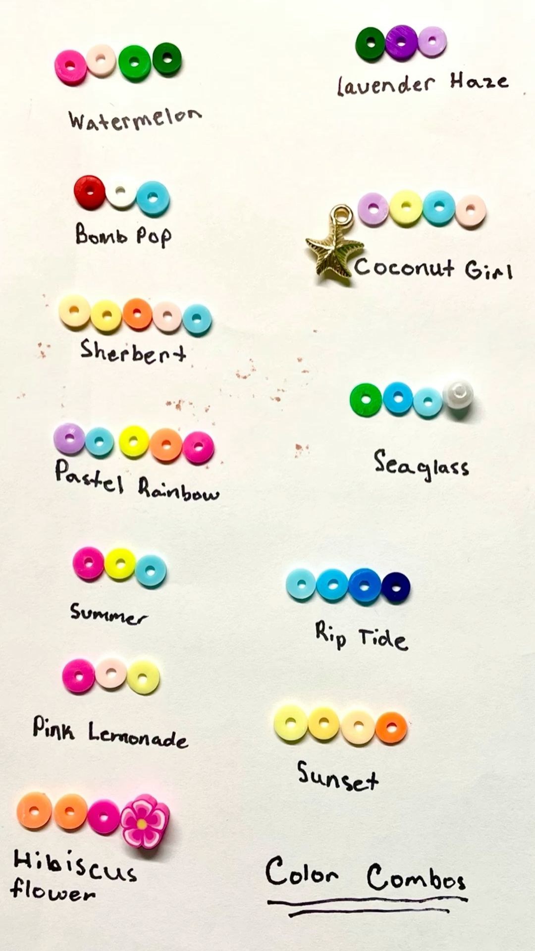 clay beads combos