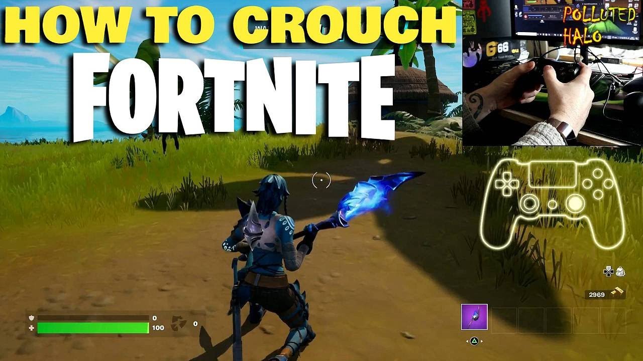 how to crouch in fortnite