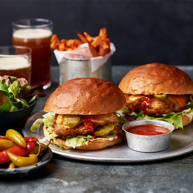 m&s buffalo chicken burgers