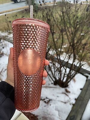 starbucks cold cup rose gold