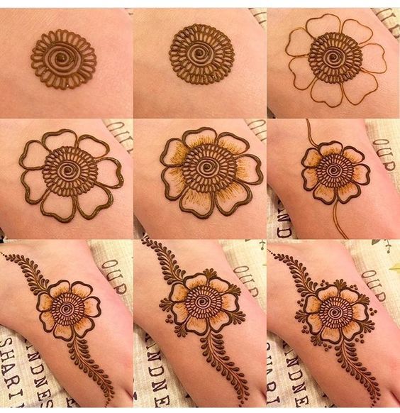 mehndi basic designs beginners