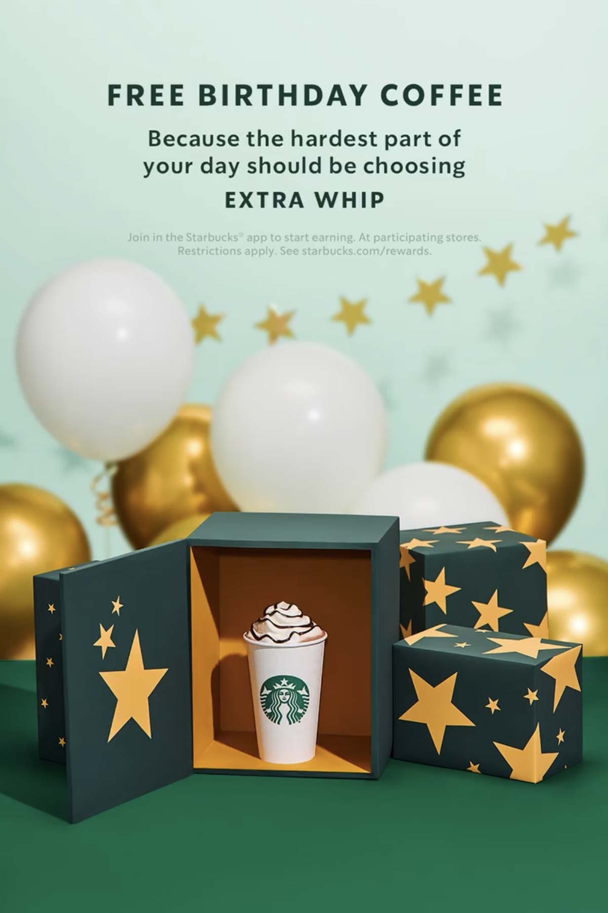 how to get birthday drink at starbucks