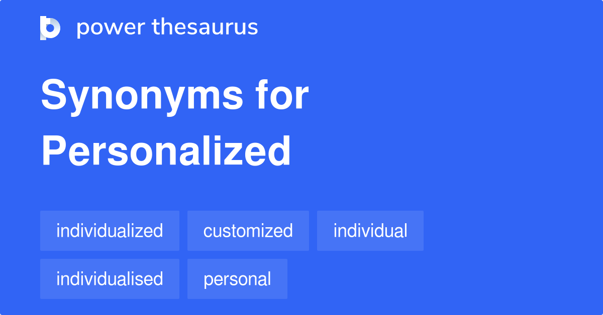 personalized synonyms