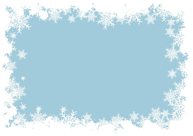 snow clipart border