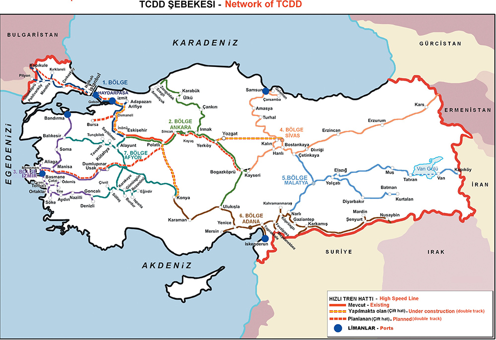 tcdd demiryolları