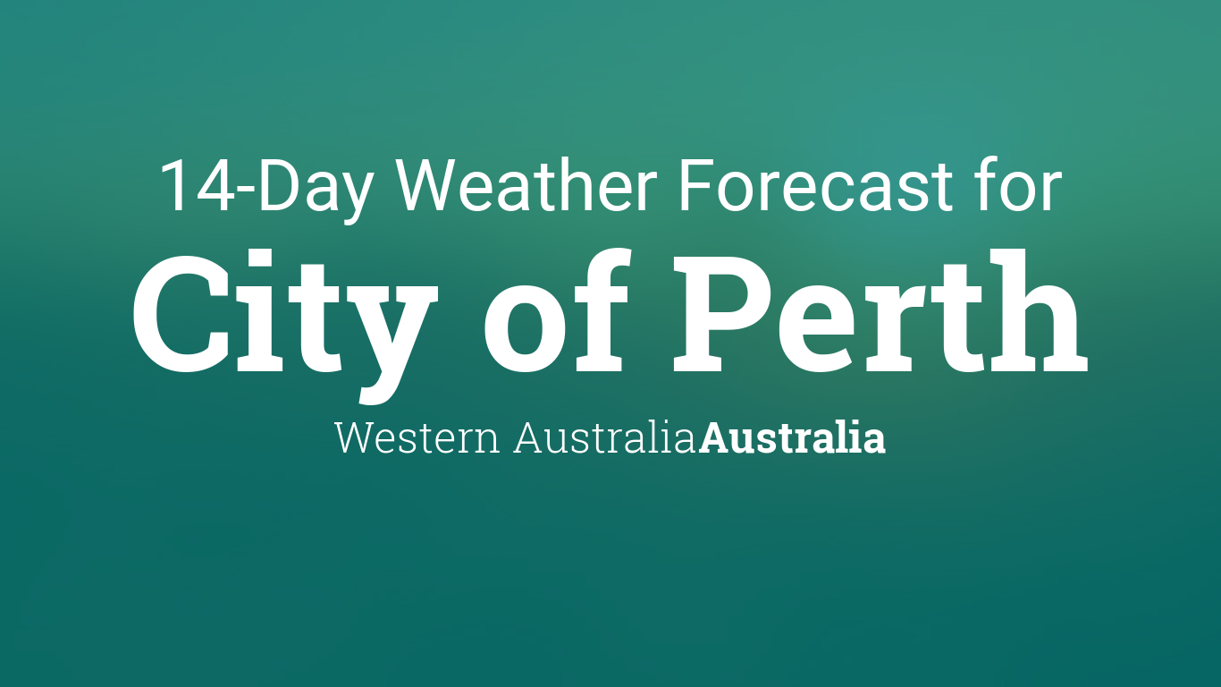 perth wa weather 14 days