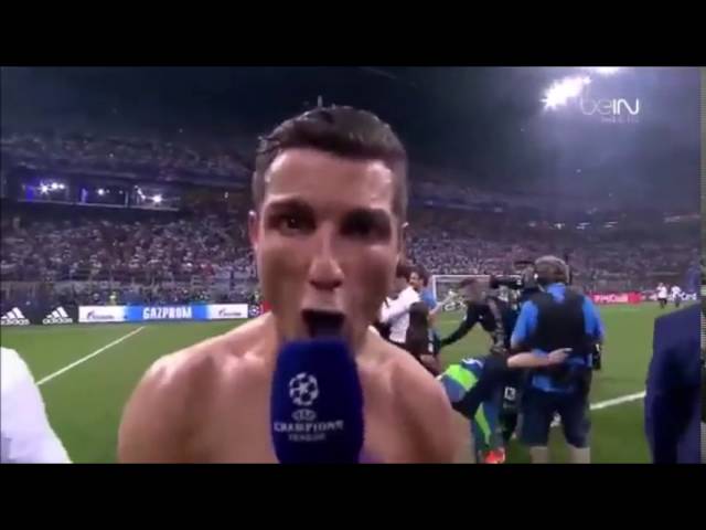 what does ronaldo say before siuuu