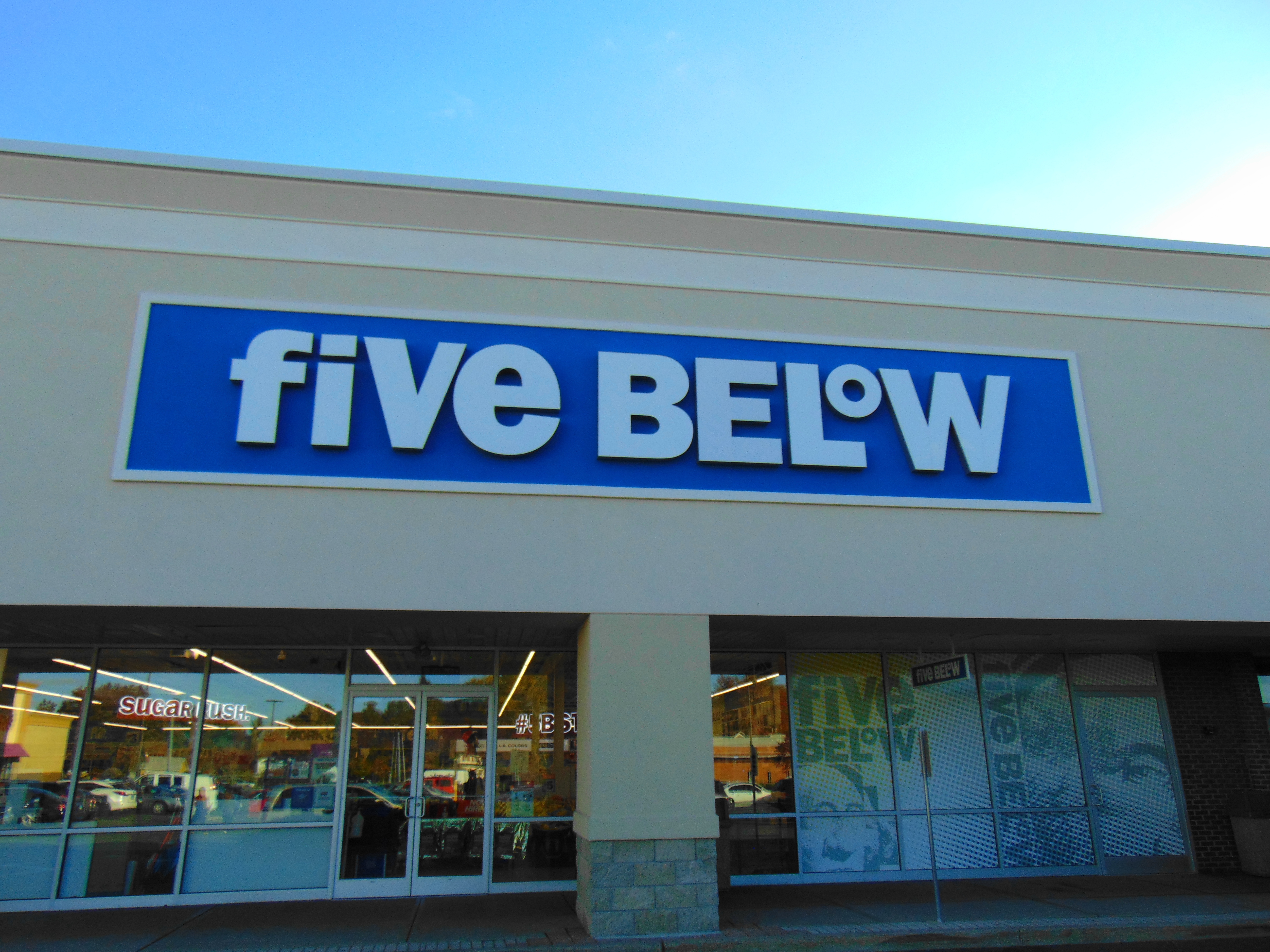 5 below