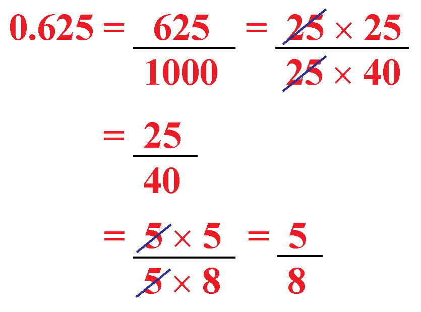 5 eighths as a decimal