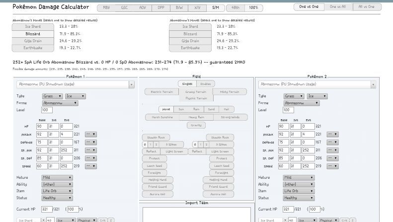 pokemon showdown calculator