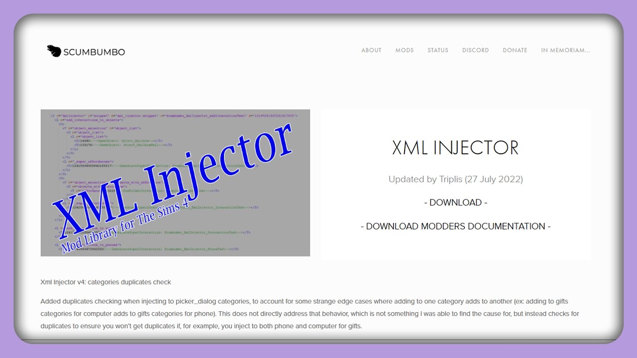 the sims 4 xml injector