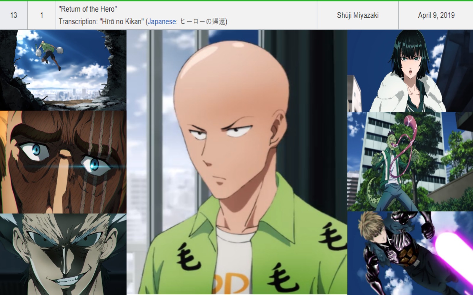 animation one punch man season 2