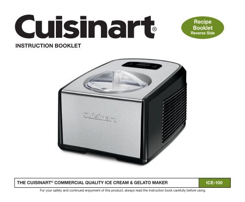 cuisinart i c e cream maker manual