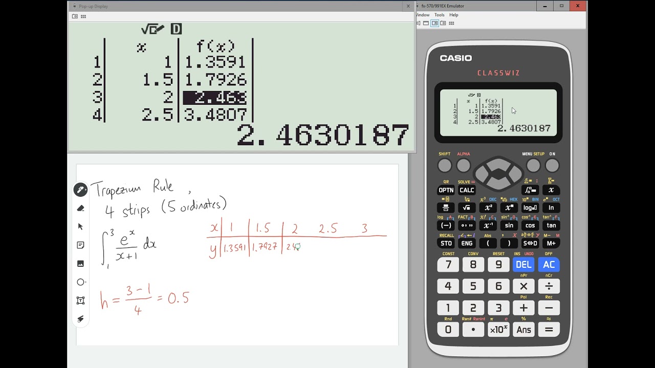 trapezoidal integral calculator