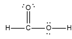 lewis diagram for hcooh