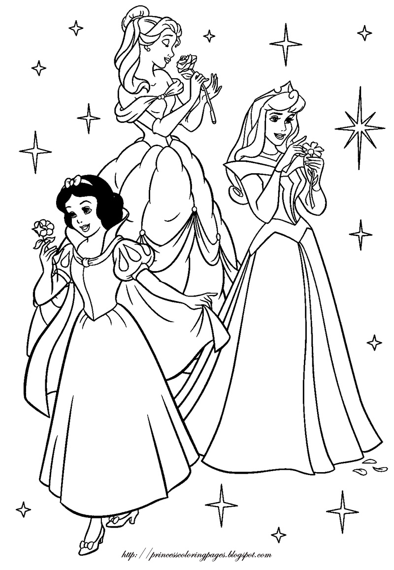 disney princess coloring pages