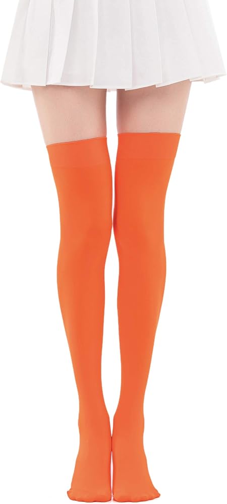 orange knee high stockings