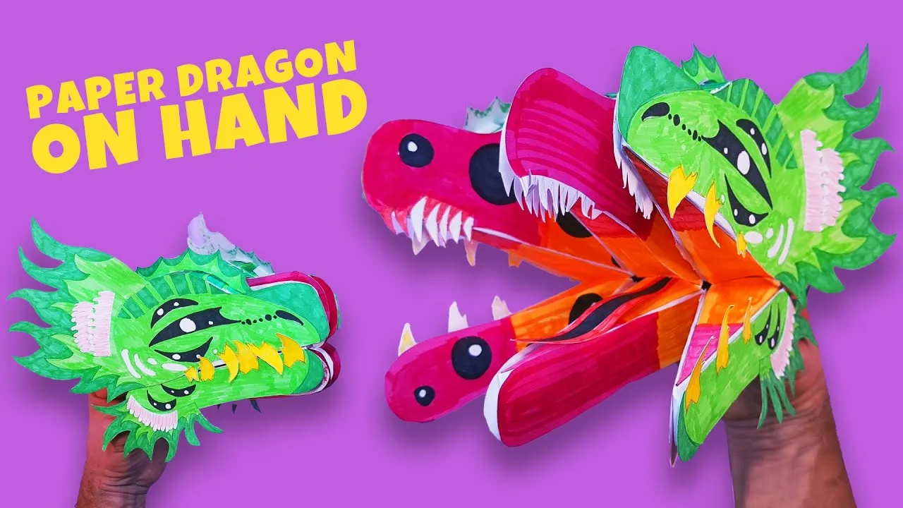 paper dragon puppet ideas