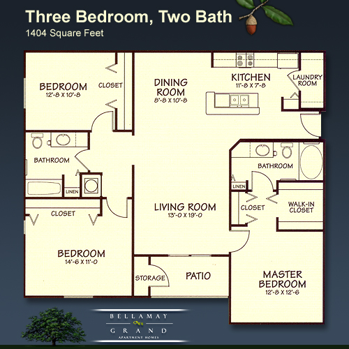 3 bedrooms for rent