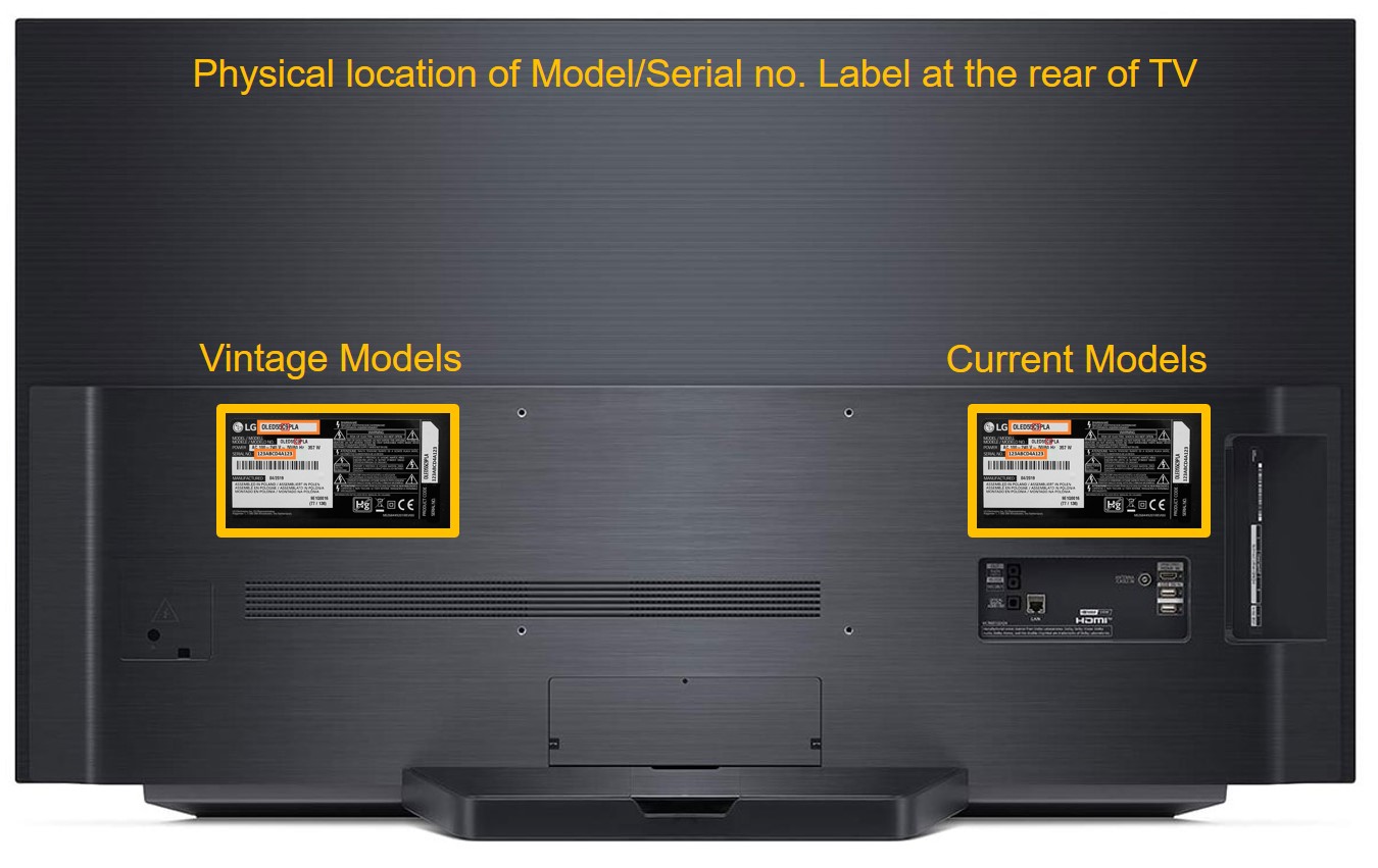 lg tv serial number search