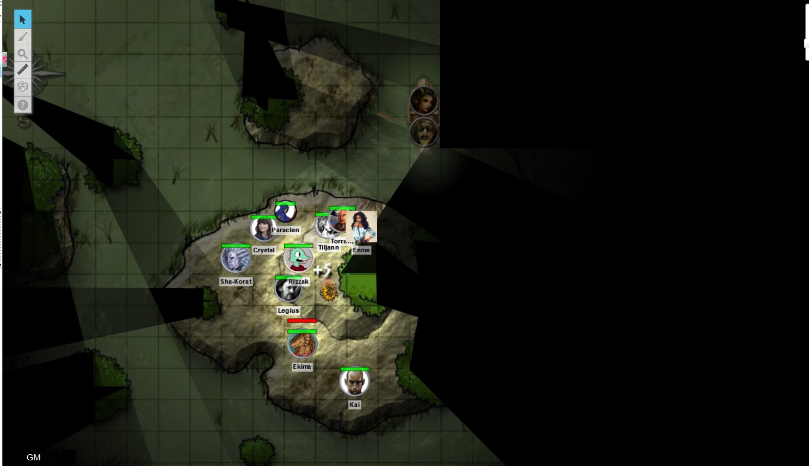 dynamic lighting roll20