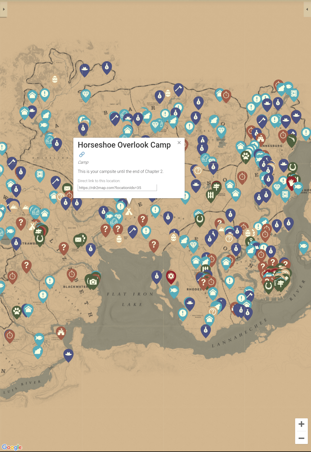 red dead redemption 2 interactive map